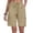 Brown#02, variant on Amzcrzy Athletic Shorts for Women with Button Pockets Elastic Waist Drawstring Summer Workout Shorts Trendy Versatile Hiking Cargo Shorts Casual Loose Solid Color Women Sweat Shorts S