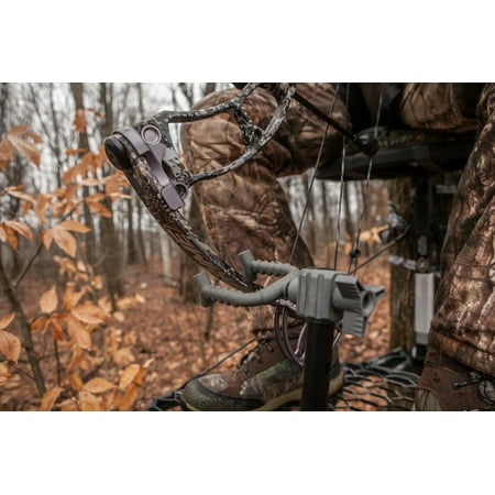 HAWK Limb Grip Hunting Treestands Portable Easy-To-Install Secure Bow Holder with 360-Degree Rotating Silent-Grip Limb Fork Weight Rating 8.5 Lbs