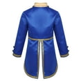 thumbnail image 2 of DPOIS Kids Boys Prince Costume Tuxedo Jacket Tailcoat for Cosplay Party Blue 7-8, 2 of 7