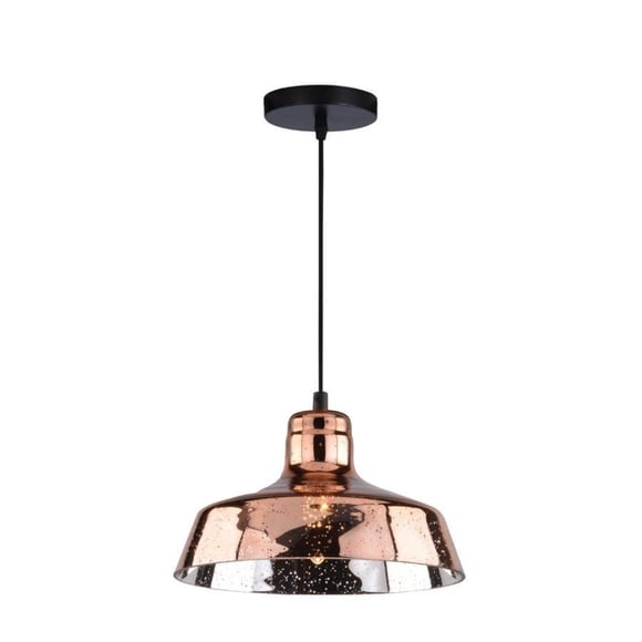 Xtricity - Pendant Light, 9.4 '' Width, From The Melrose Collection, Pink Copper