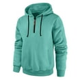 thumbnail image 6 of Vintage Fleece Hoodie Casual Long Sleeve 1/4 Zipper Pullover Hooded Sweatshirts Hoodies For Men,Size S-3XL, 6 of 7