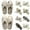 Style 6, variant on Trayknick Pedi Couture Pedicure Sandals Hotel Slippers Bulk,Portable Comfortable Disposable Tree Leaf Print Closed Toe Slippers Hotel Travel Spa Shoes Washable Slippers for Guests