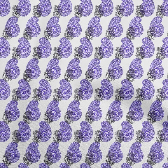 oneOone Cotton Cambric Royal Blue Fabric Block Sewing Fabric By The Yard Printed Diy Clothing Sewing Supplies 42 Inch Wide-FW