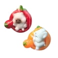 thumbnail image 1 of CY5O5ee 2PCS Cute Sleeping Animal Statues SqueezeToys Carrot Rabbit Slow Rising Soft Toy Stress Relieving FidgetToys for Adults PartyFavors Decompression Toy, 1 of 9