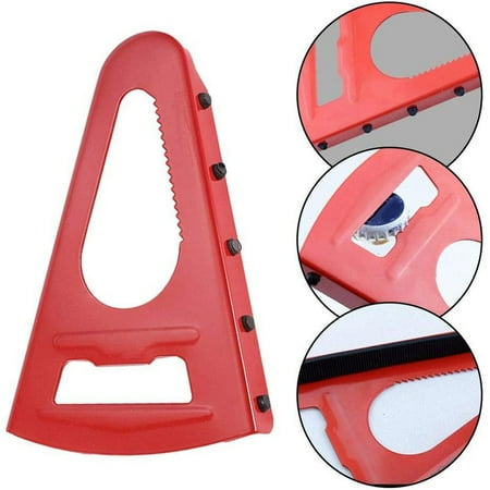 

HEVIRGO Can Opener Home Gourd-shaped Can Opener Jar Bottle Wrench Non-Slip Twist Cap Grip Corkscrew Red