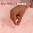 thumbnail image 6 of IR Imperial Rooms Solid Collection Shaggy 5x7Ft Rectangle Rug for Bed Room Faux Fur Rug Pink, 6 of 10