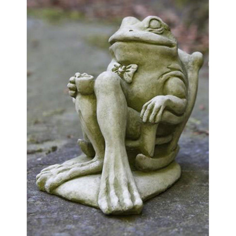 stone frog ornament