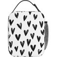 thumbnail image 2 of Hearts Insulated Lunch Bag, Reusable Lunch Box Tote Bag For Office Work Picnic Travel Women/Men, 2 of 6