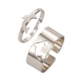 thumbnail image 3 of Creative Hollow Ins Personality Punk Style Couple Ring Suit, 3 of 9