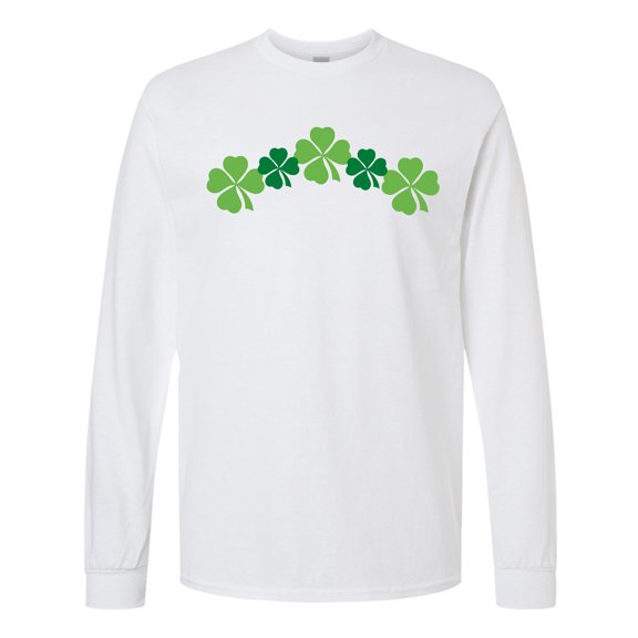 Inktastic Shamrock Four Leaf Clover St Patricks Long Sleeve T-Shirt