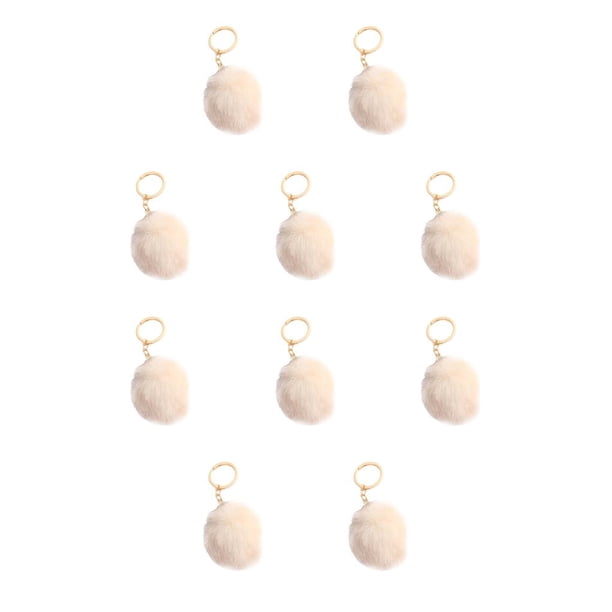 Injueey Llavero Flexible Cómodo Encantador 10piezas Beige 9cm