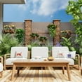 thumbnail image 2 of MAYEERTY 72"×47" Parallel Line Outdoor Privacy Weather Resistant Panel Screen,Rust, 2 of 8