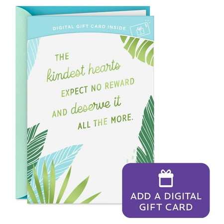 Hallmark Gift Card Greeting Thank-You Card (Grateful for Your Kindness)
