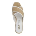 thumbnail image 4 of Mia Too Women's Slide Raffia Block Heel Sandal, 4 of 5