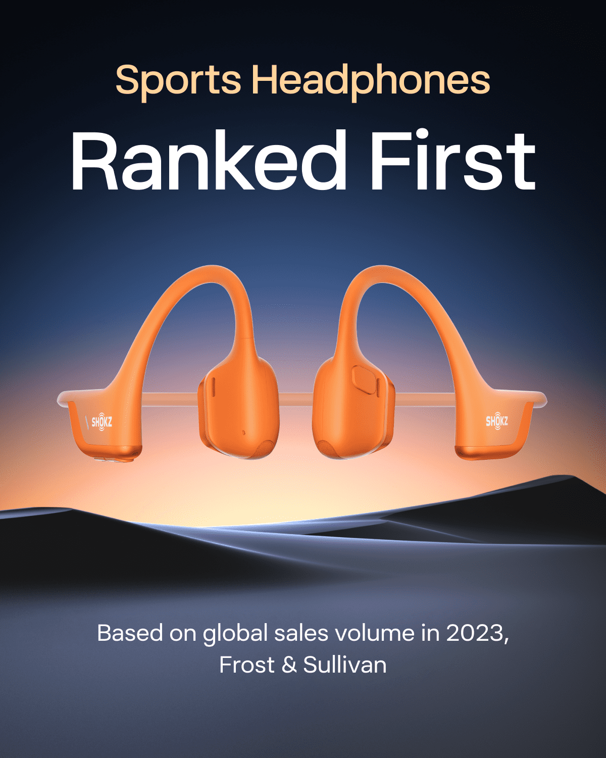 Restored Shokz OpenRun Pro 2 Mini- Open-Ear Bone Conduction Sport Headphones, Sweat-Resistant Workout Headphones, 30ft Bluetooth, Secure & Comfortable Fit, Deep Bass, Smart Mic, SHOKZ App, Orange