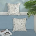 thumbnail image 3 of Christmas Pillow Covers 18x18 Inches Pack of 2,Blue Gray Snowflake Decorative Throw Pillow Covers Winter Decoration Pillowcase Farmhouse Decor Linen Cushion Cover for Home Sofa Christmas Decor, 3 of 6