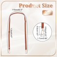 thumbnail image 2 of Adjustable Leather Shoulder Bag Strap Replacement 43.3 Inch PU Leather Crossbody Bag Strap with Swivel Hooks Thin PU Leather Purse Strap for Messenger Bag Clutch Bag Handbag Brown Sienna DIY, 2 of 9