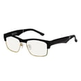 thumbnail image 1 of Hombres Mujeres Bluetooth Wireless Smart Glasses Unisex Stereo Music Auriculares Gafas de sol, Anti-Blue, Black Gold Inevent EL2610-01B, 1 of 7