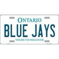 thumbnail image 1 of Plaque d'Immatriculation Fantaisie en Métal des Blue Jays de Toronto, Canada, 1 of 4
