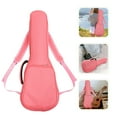 thumbnail image 4 of Generic 1pc Waterproof Cotton Travel Guitar Bag, Durable Acoustic Bass Guitar Gig Bag, Soft Ukulele Case 69X26X8CM, Pink, Medium, 4 of 8
