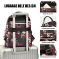 thumbnail image 3 of FORMRS Mini Backpack Purse for Women Travel Daypack Casual Shoulder Bag, Skull Red Rose Pattern, 3 of 7