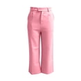 thumbnail image 4 of Straight Wide Leg Dress Pants for Women High Elastic Waist Business Casual Work Office Summer Trousers with Pockets, 4 of 5