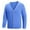 Blue, variant on Men's V-Neck Cardigan Stretchy Knit Sweater Casual Button Up Sweater Jacket Nylon Spandex Blend Slim Fit Autumn Winter Fashion Warm Knitted Outwear Sizes M to 3XL