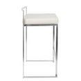 thumbnail image 2 of Heavenly Collection Black PU Stool with Stainless Steel Frame SET OF 3, 2 of 5