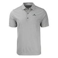 thumbnail image 2 of Men's Cutter & Buck  Heather Gray Notre Dame Fighting Irish Big & Tall Forge Eco Heather Stripe Stretch Recycled Polo, 2 of 3