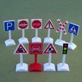 thumbnail image 2 of Miangastore Mini Traffic Sign Plastic 8Pcs 1.2x1x3In, 2 of 9