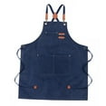 thumbnail image 5 of HPDL Heavy Duty Canvas Woodworking Shop Work Aprons Men w Pockets Women, 5 of 7