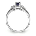 thumbnail image 2 of Primal Gold 14 Karat White Gold Diamond and Sapphire Ring, 2 of 6