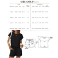 thumbnail image 7 of SUNBS Two Piece Outfits Lounge Sets Womens Crew Neck Sweat Suit Short Cap Waffle-Knit Sleeve Drawstring Summer with Pocket, 7 of 7