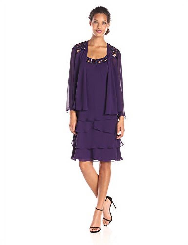 tier dress with jacket
