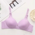 thumbnail image 6 of Bras for Older Women Summer V Neck Soft Knit Wireless Push Up Bralettes Comfortable Everyday Bra, 6 of 7