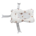 thumbnail image 4 of Alfombrilla de baño para bebé, antideslizante, suave, de secado rápido, ligera, para sentarse y acostarse, cojín de baño para recién nacidos, color blanco, 4 of 14