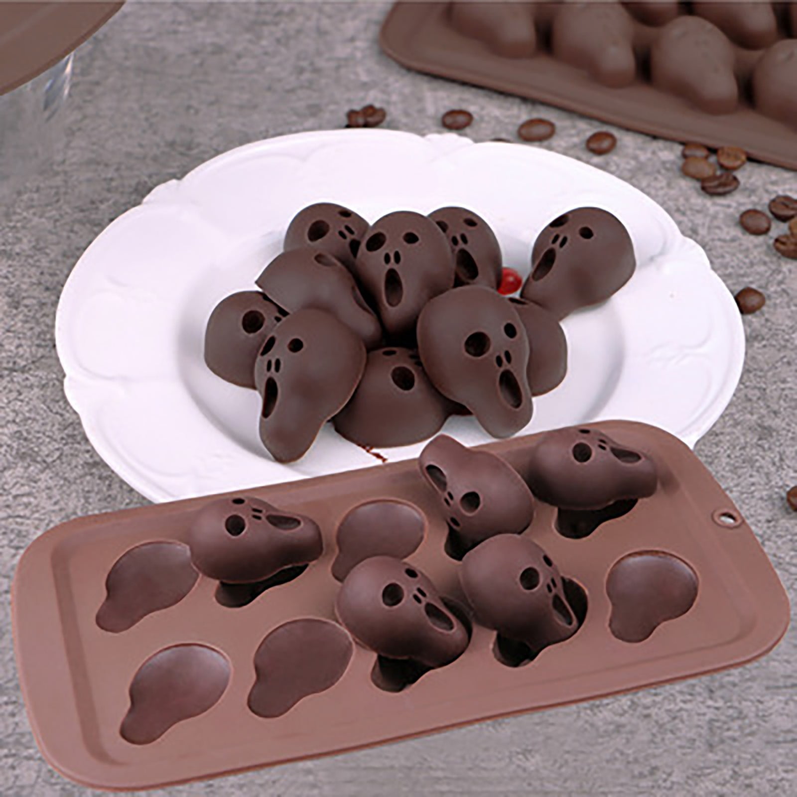 Halloween Cake Jelly Soap Mold Chocolate Baking Mould Candy Tray Wax Ice Cube 