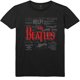 thumbnail image 1 of The Beatles - Camiseta Títulos de Algodón para Adultos Unisex (Negro), 1 of 3