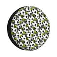 thumbnail image 2 of Balery Soccer and Football Tire Covers - Tough Tire Wheel Protector for Truck, SUV, Trailer, Camper, RV -16 inch, 2 of 8