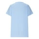 thumbnail image 4 of Camiseta de Manga Corta con Cuello en V con Impresión de Girasol, Algodón Casual Y Top de Cáñamo, 4 of 6