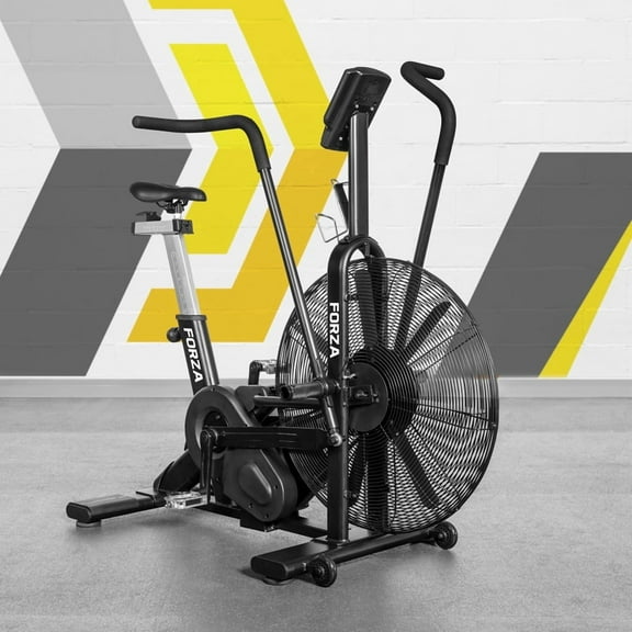 FORZA Air Bike | Heavy Duty Exercise Bike with Digital Monitor – Ideal for Home & Gym Workouts