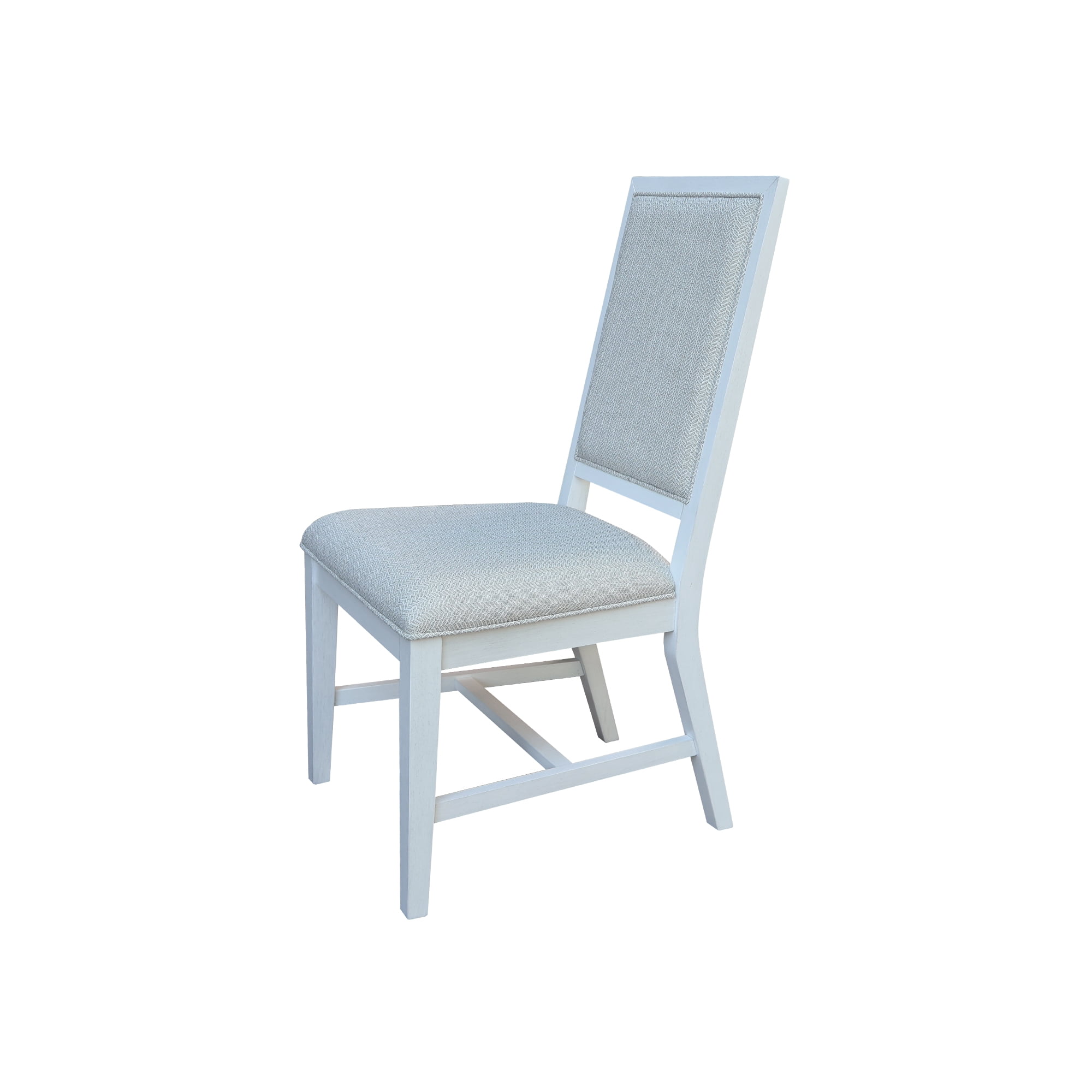 Solid Wood Traditional Dining Chair, Set of 2, Chalk