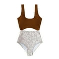 thumbnail image 2 of Awdenio Tummy Control Swimsuits for Women Bathing Suit High Waisted Cut Out Monokini One Piece Swimsuit, 2 of 4