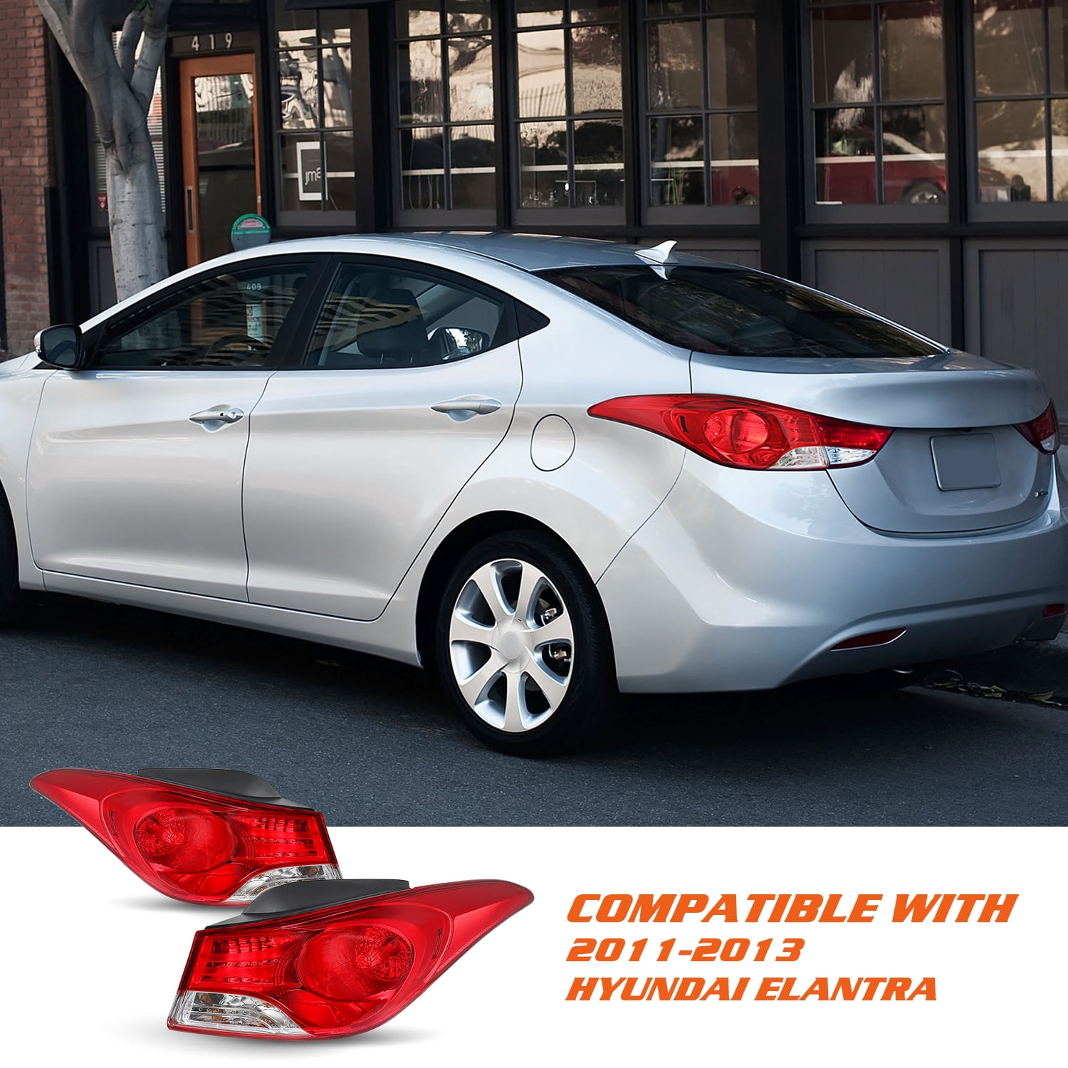 Tail Lights For 2011-2013 Hyundai Elantra Left Right Outer Halogen LEFT&RIGHT