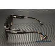BALENCIAGA BB0211S 002 Rectangular Squared Havana Green 56 mm Mens Sunglasses