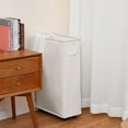 thumbnail image 2 of BGTREND 28'' Tall & Slim Laundry Hamper with Lid and Wheels Narrow Laundry Basket Collapsible Dirty Clothes Hamper Portable Laundry Storage Bin Oxford (65L, Beige), 2 of 10