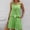 (Fashion 55)Green, variant on Womens Sets 2 Piece Outfits Sleeveless Camisole Tops and Shorts Sets Coordinating Plain Relaxed Loose Womens Suits
