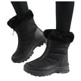 thumbnail image 6 of YLYL Women Winter Boots Heel Slip on Winter Waterproof Slip Resistant Cold Weather Shoes, 6 of 9