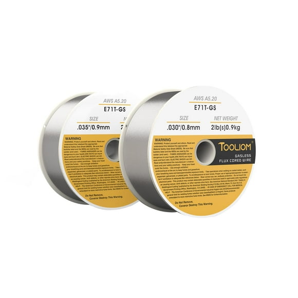 Hilo de Soldadura TOOLIOM E71T-GS Núcleo de Fundente Acero al Carbono 1kg