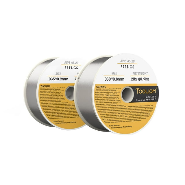 Hilo de Soldadura TOOLIOM E71T-GS Núcleo de Fundente Acero al Carbono 1kg